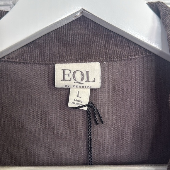 EQL In Motion Brown Corduroy Jacket New with Tag W1119 Size L - Picture 3 of 10